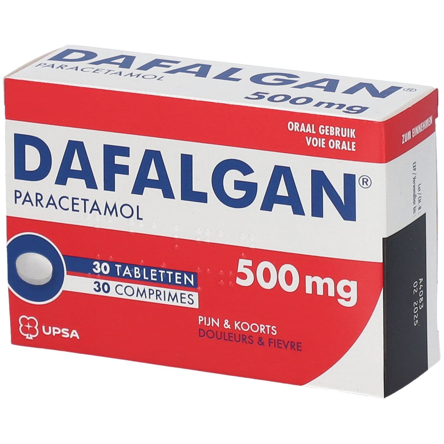 Dafalgan® 500mg Paracetamol | Pijn & Koorts