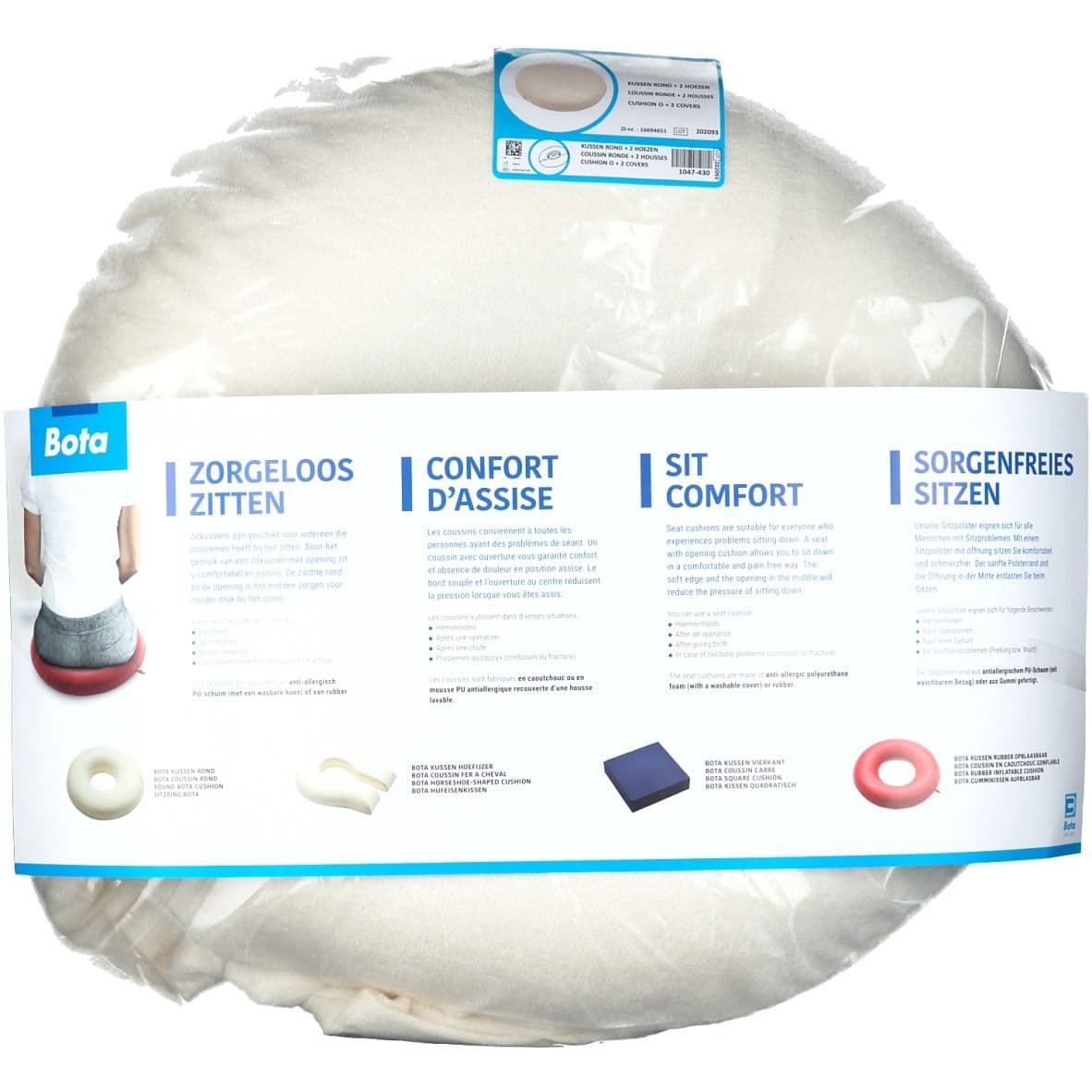 Bota Kussen Rond + Hoes Reserve