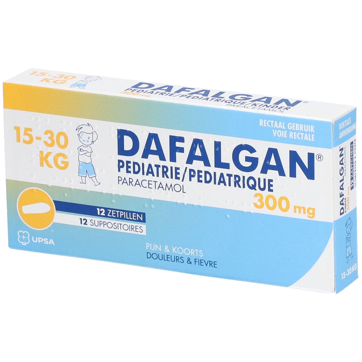 Dafalgan® Pediatrie 300 mg Paracetamol | Pijn & Koorts