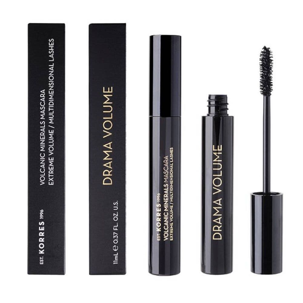 Korres Black Volcanic Minerals Extra Volume Mascara Zwart
