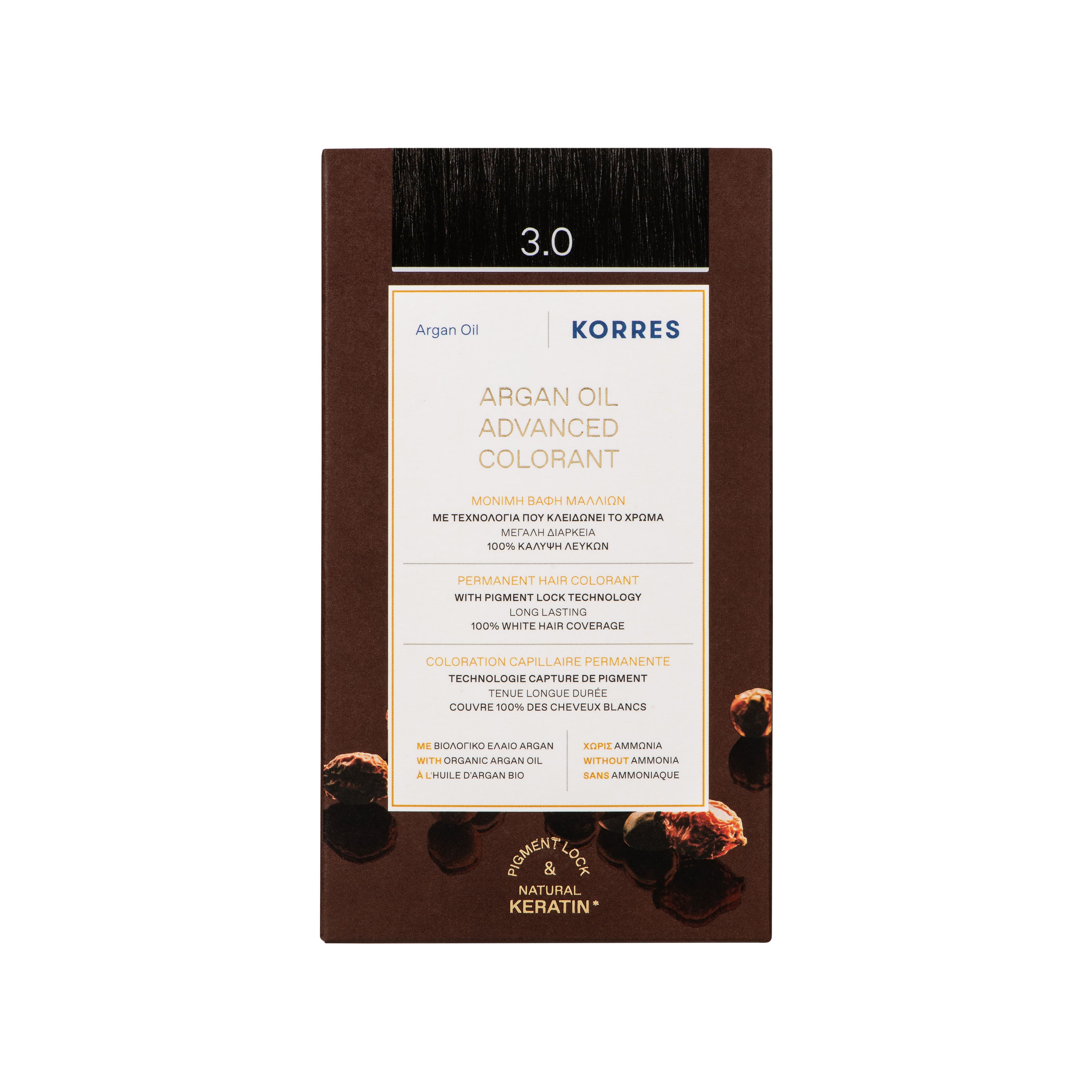 Korres Argan Oil Advanced Colorant 3.0 Dark Brown