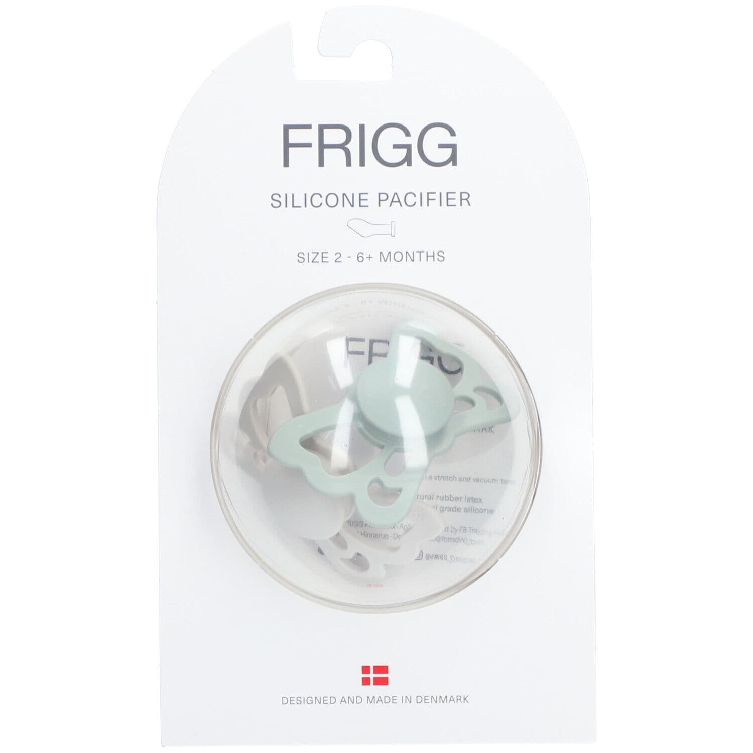 FRIGG Silicoon Fopspeen Butterfly Sage - Silver 6-18 Maanden
