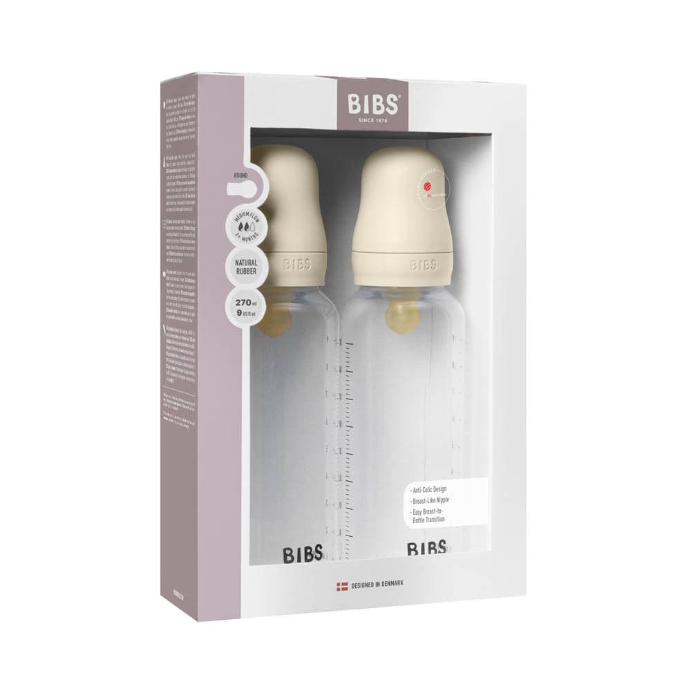 BIBS Volledige Zuigfles Set 270ml 2 Stuks Latex - Ivory