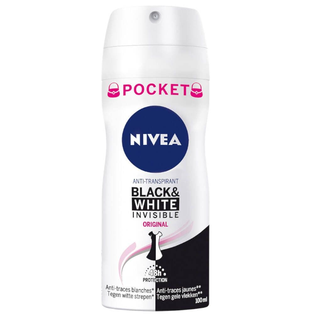 Nivea Deodorant Pocket Invisible For Black&White Spray (For Women)
