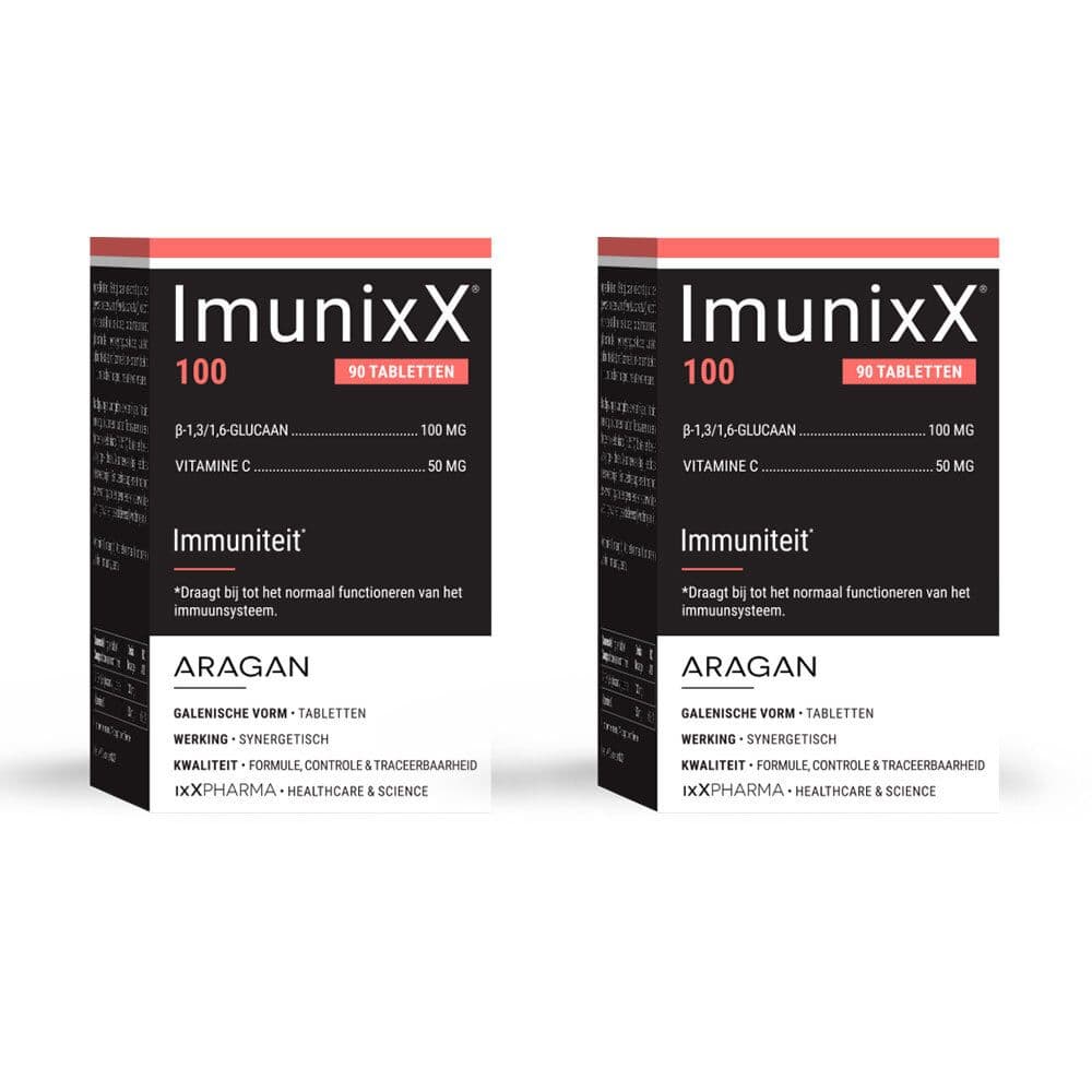 ixX Pharma ImunixX 100 | Winterse immuunboost | vitamine C en gepatenteerde glucaan