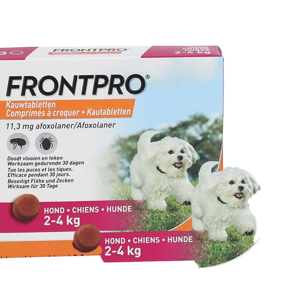 FRONTPRO® Kauwtabletten voor honden 2-4 kg