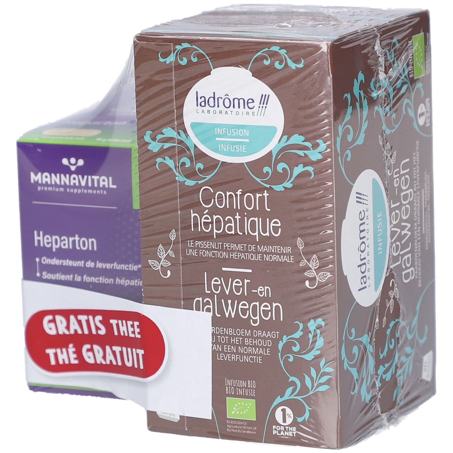 Mannavital Heparton + Gratis Ladrôme Lever- en Galwegen Infusie