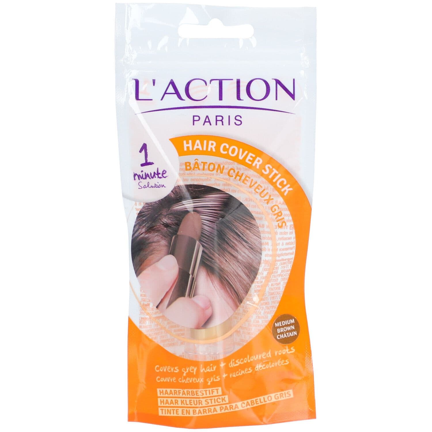 ACTION Haarkleurstick - Medium bruin