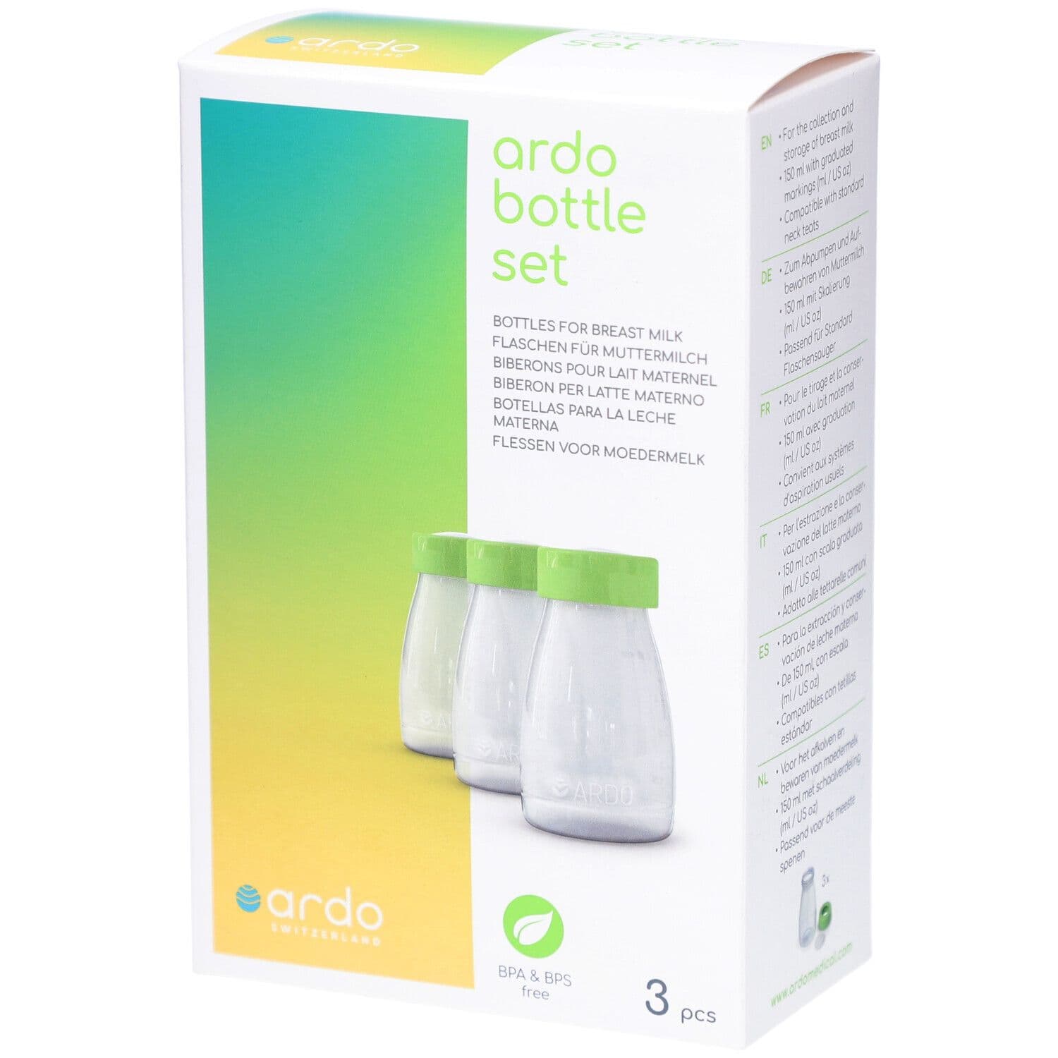 Ardo Bottle Set Flessen voor moedermelk