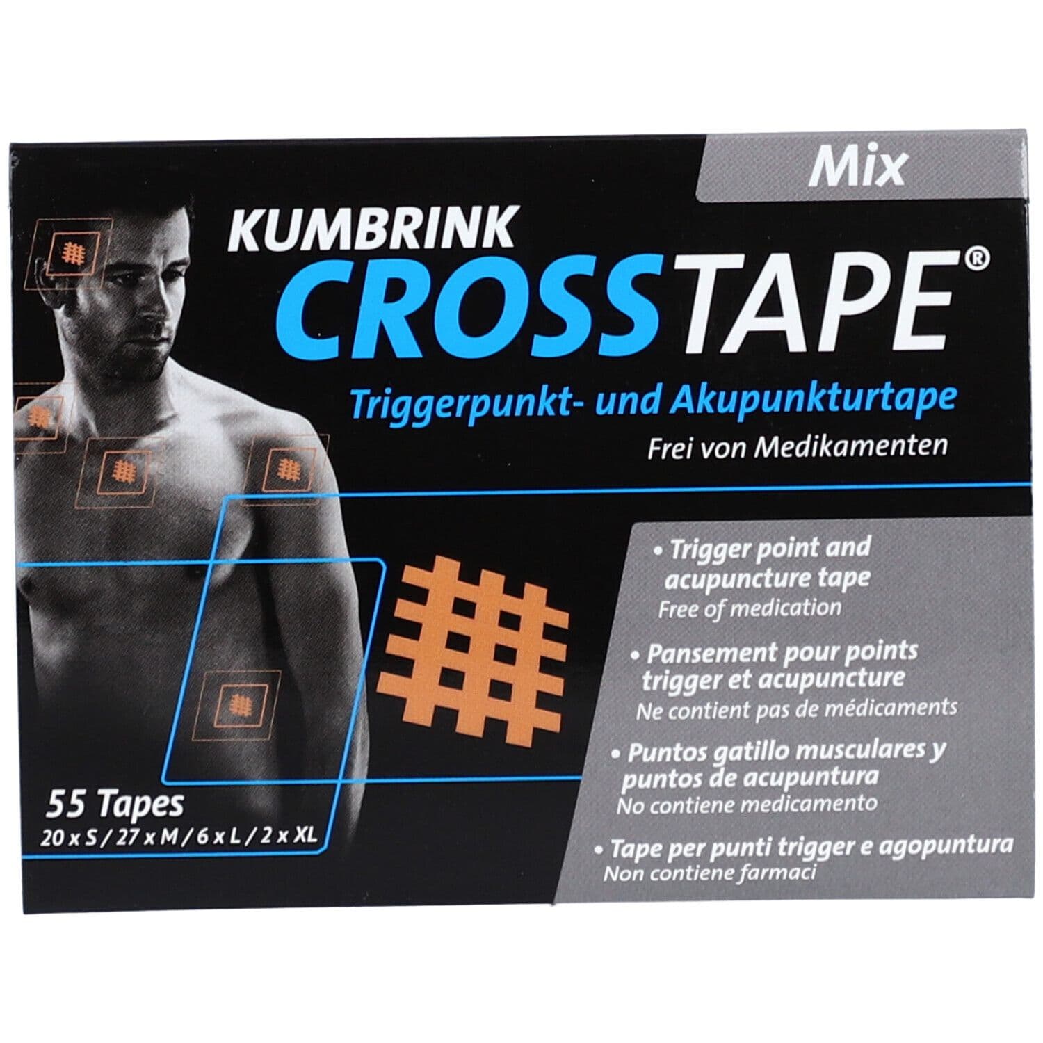 CROSSTAPE Mix Acupunctuurpleisters