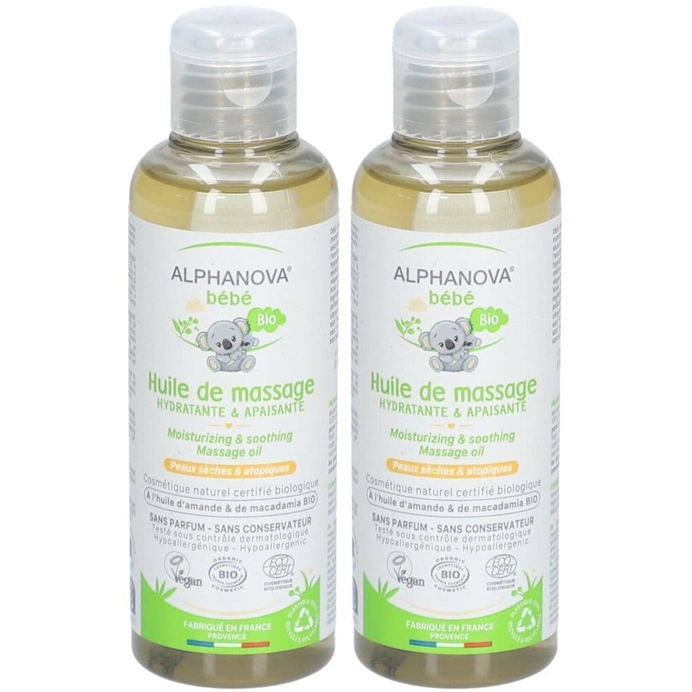 ALPHANOVA BB HLE MASSAG BIO 100ML x2