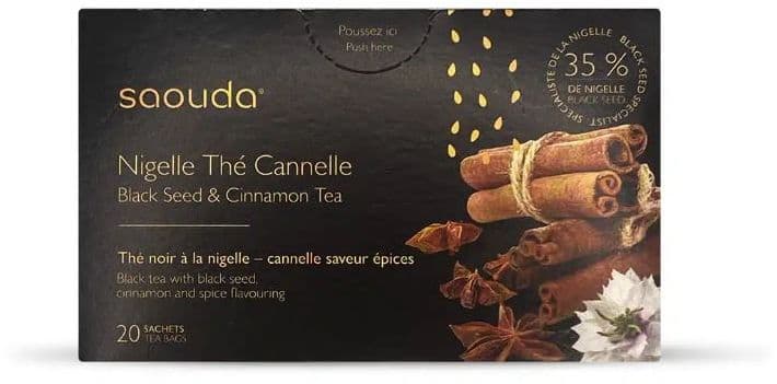 Saouda Zwarte Thee Nigelle Kaneel 20 Zakjes