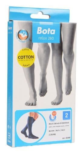 Bota Relax 280 Katoen Kniekous Blauw N2
