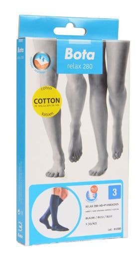 Bota Relax 280 Katoen Kniekous Blauw N3
