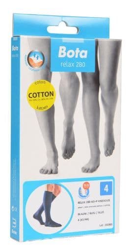 Bota Relax 280 Katoen Kniekous Blauw N4