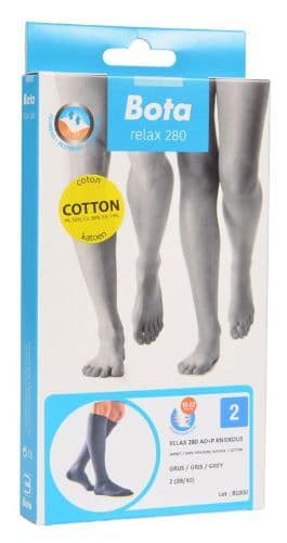 Bota Relax 280 Katoen Kniekous Grijs N2