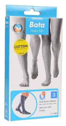 Bota Relax 280 Katoen Kniekous Grijs N3