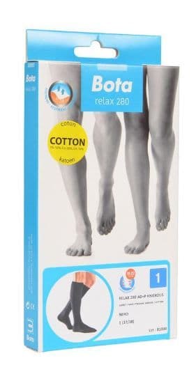 Bota Relax 280 Katoen Kniekous Zwart N1