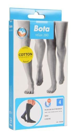Bota Relax 280 Katoen Kniekous Zwart N4