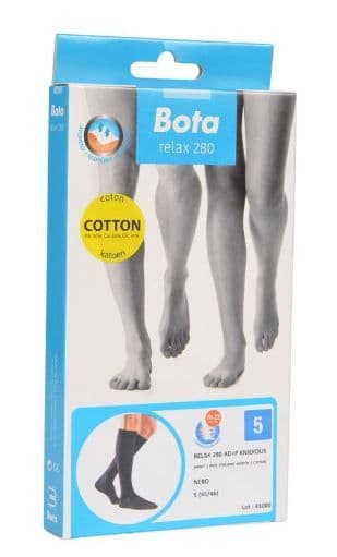 Bota Relax 280 Katoen Kniekous Zwart N5