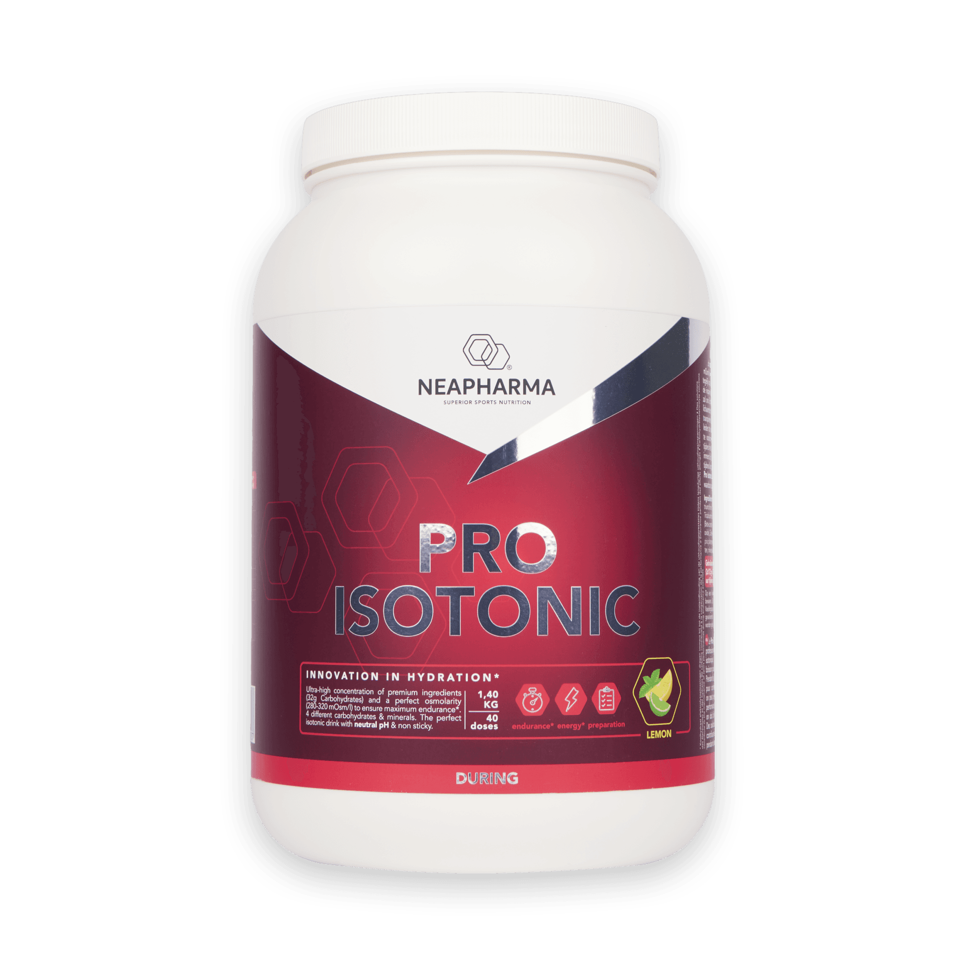 Pro Isotonic: limoen & munt - 10 lege single shots (500/750Ml) om zelf te vullen (herbruikbaar)