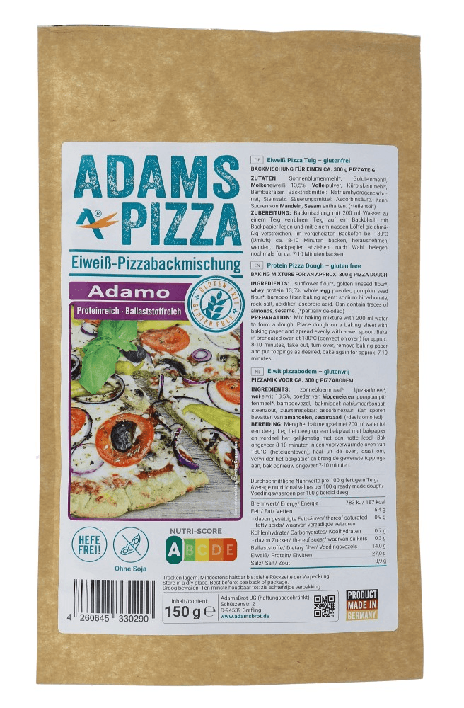 Adams Pizza Adamo Eiwit Pizzabodem