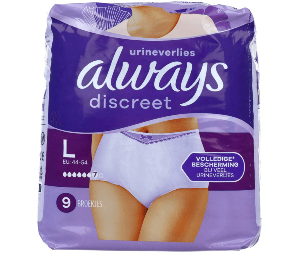 Always Discreet Underwear 6 Large