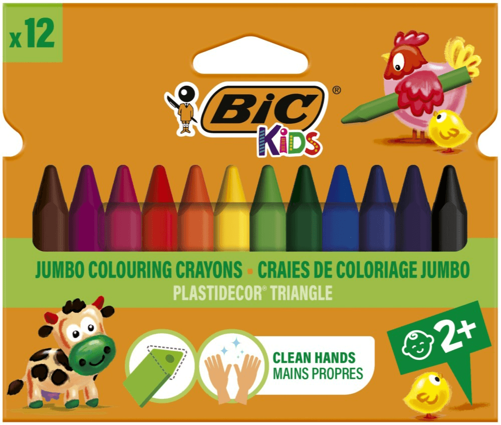 BIC Kids Kleurwaskrijtjes Jumbo