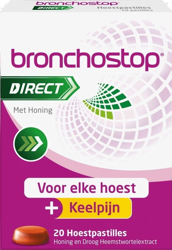 Bronchostop Direct Honing Hoestpastilles
