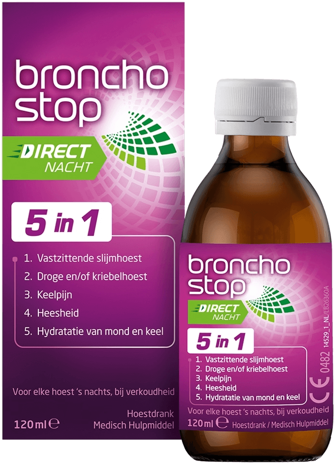 Bronchostop Direct Nacht 5-in-1 Hoestdrank