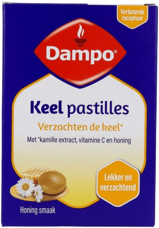 Dampo Keelpastilles Kamille, Honing & Vitamine C