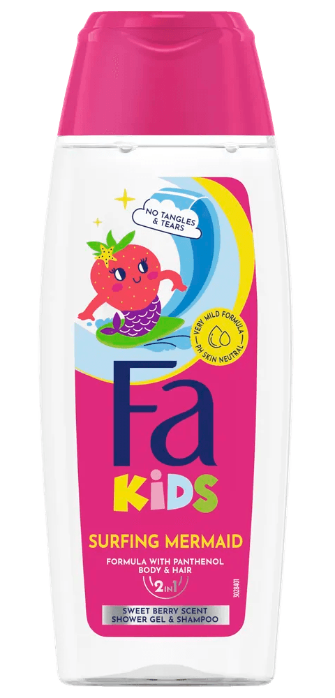 Fa Kids Douchegel En Shampoo Zeemeermin Fles 250ml