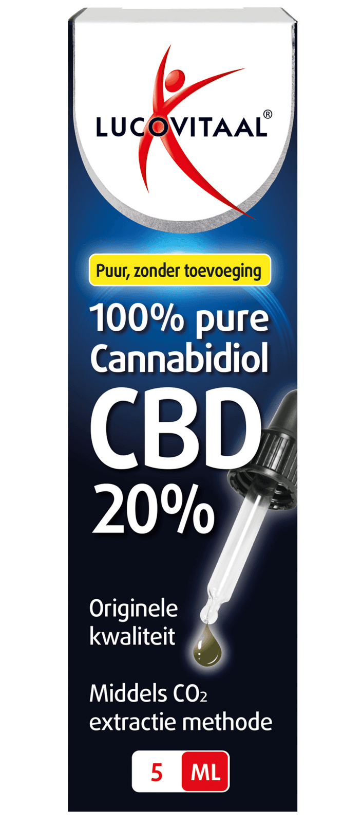 Lucovitaal 100% Pure Cannabidiol 20% CBD Olie