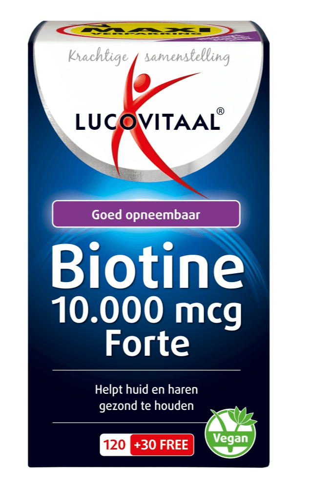 Lucovitaal Biotine 10.000mcg Forte Voedingssupplement 150 Zuigtabletten