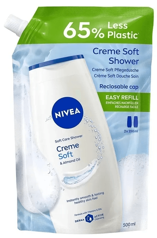 Nivea Creme Soft & Almond Oil Douchegel Navulling