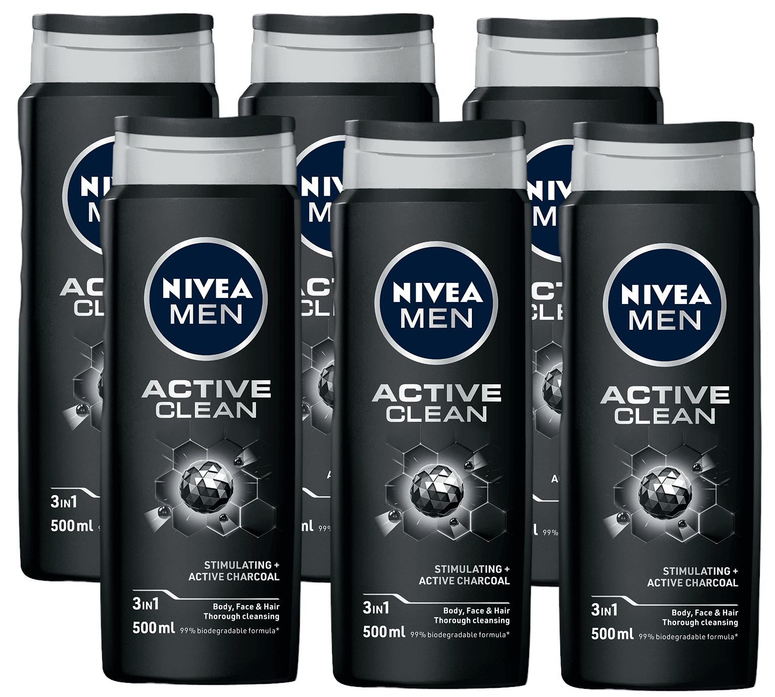 Nivea Men Active Clean Shower Gel Voordeelverpakking
