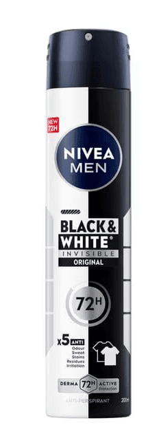 Nivea Men Black & White Invisible Deodorant Spray