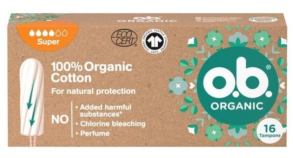 O.B. Organic Tampons Super