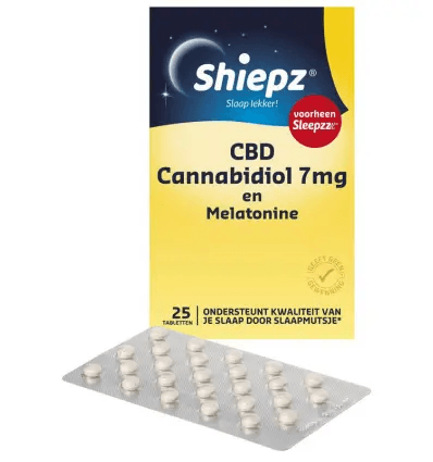 Shiepz CBD Cannabidiol 7mg en Melatonine Tabletten
