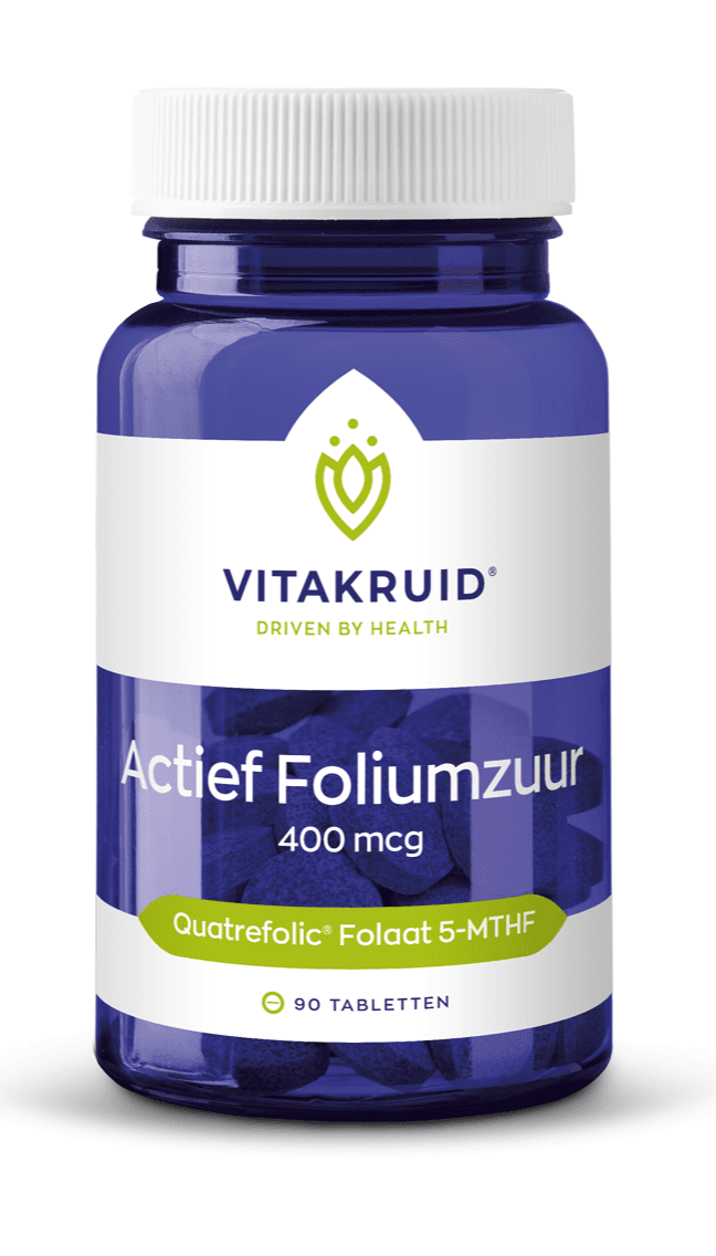 Vitakruid Actief Foliumzuur Quatrefolic® 5-MTHF 400 mcg