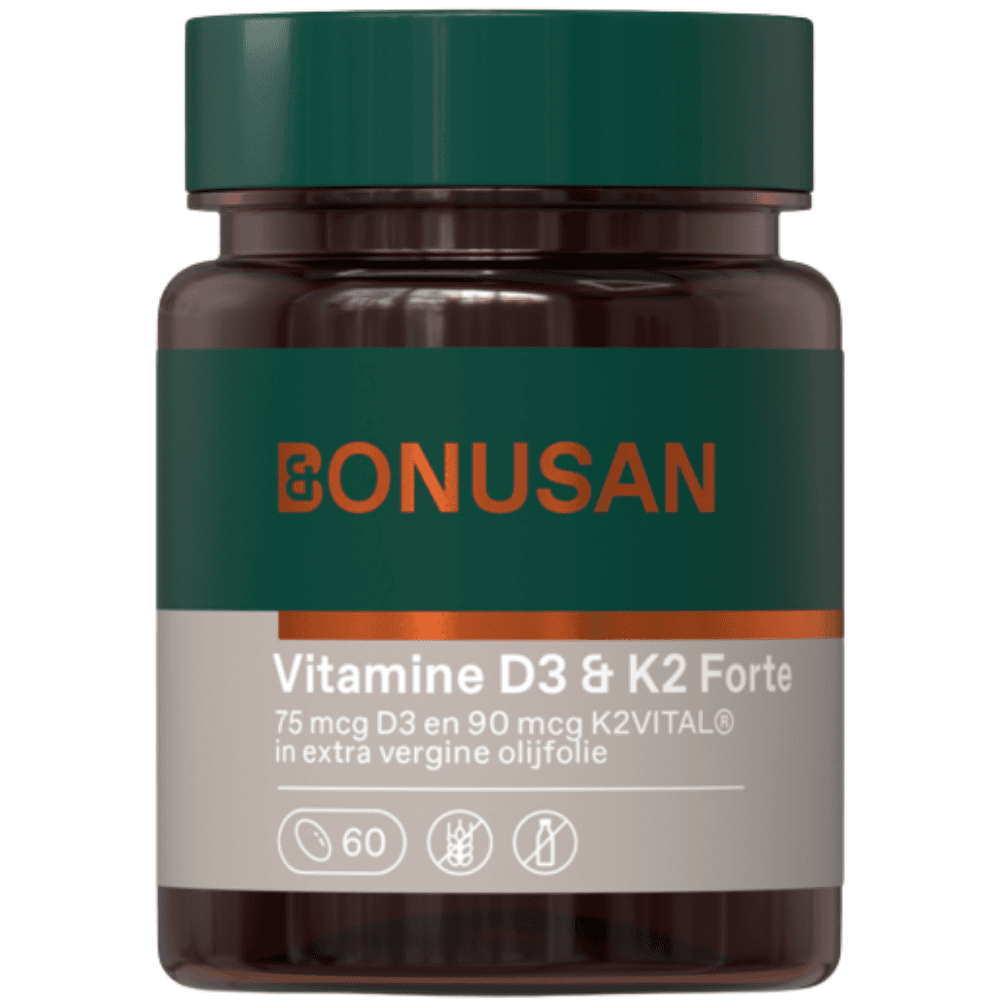 Bonusan Vitamine D3 & K2 Forte Softgels