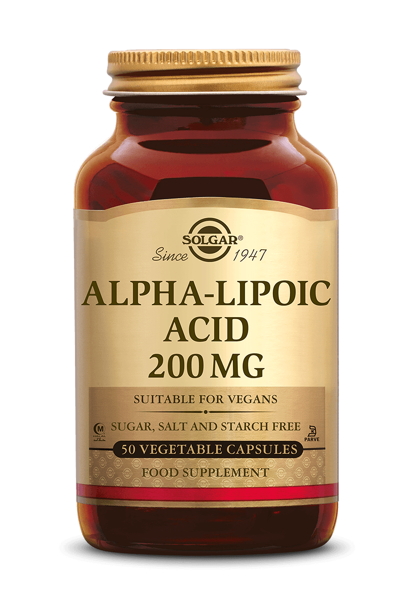 Solgar Alpha Lipoic Acid (Liponzuur) 200 mg Capsules