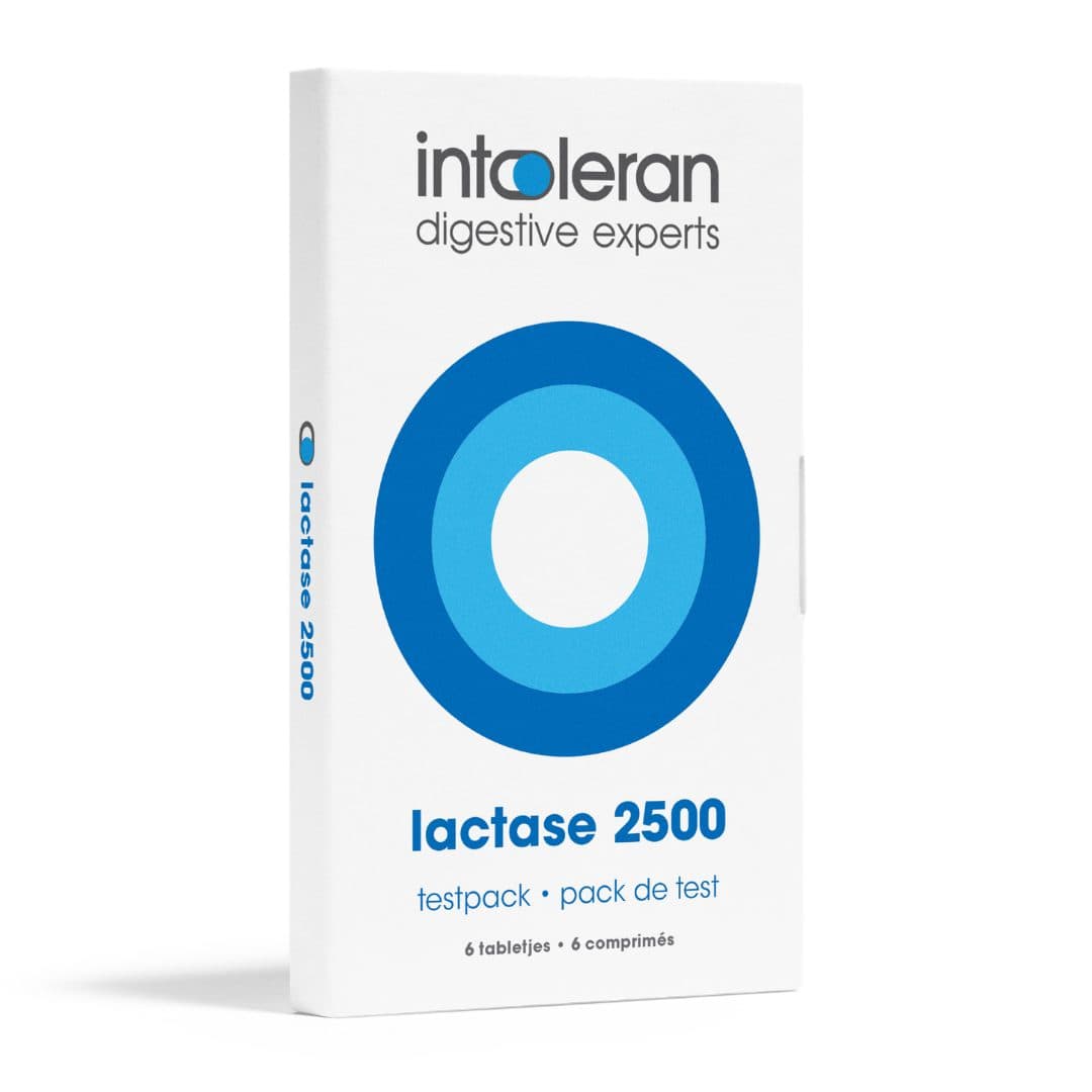 Lactase 2500 - Testpack 6 Tabletjes | Lactose Intolerantie | Klein tabletje | Bevat Lactase dat helpt bij het verteren van Lactose | Intoleran
