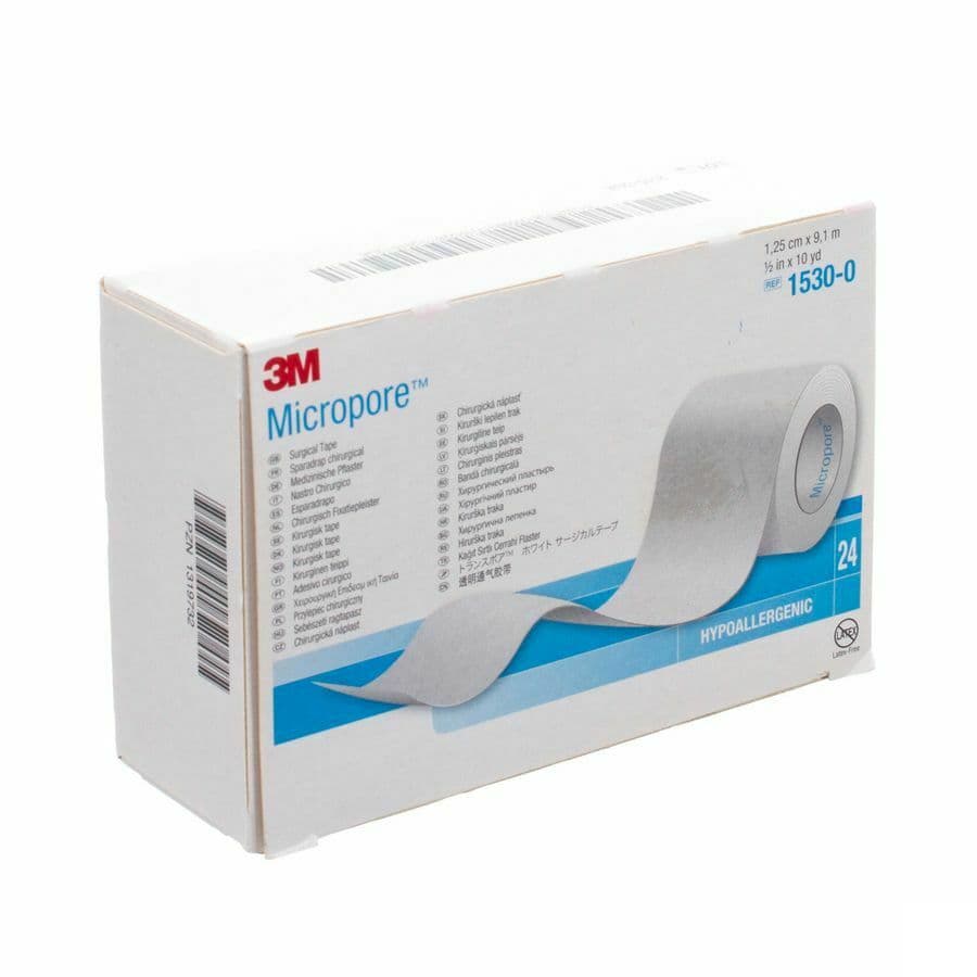 Micropore 3m Sparadrap 12mmx9,14m Rouleau 24 1530