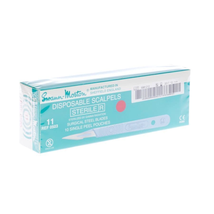 Scalpel S.m Disposable Steriel Nr11 10