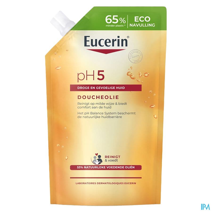 Eucerin PH5 Douche Olie Droge En Gevoelige Huid Navulling 400ml