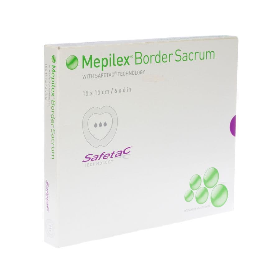 Mepilex Schuimverb Sil Abs Ster 15x15cm 5 294300