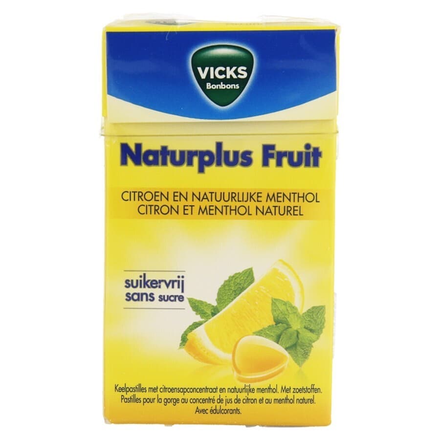 Vicks Lemon+c Zonder Suiker 40g Box