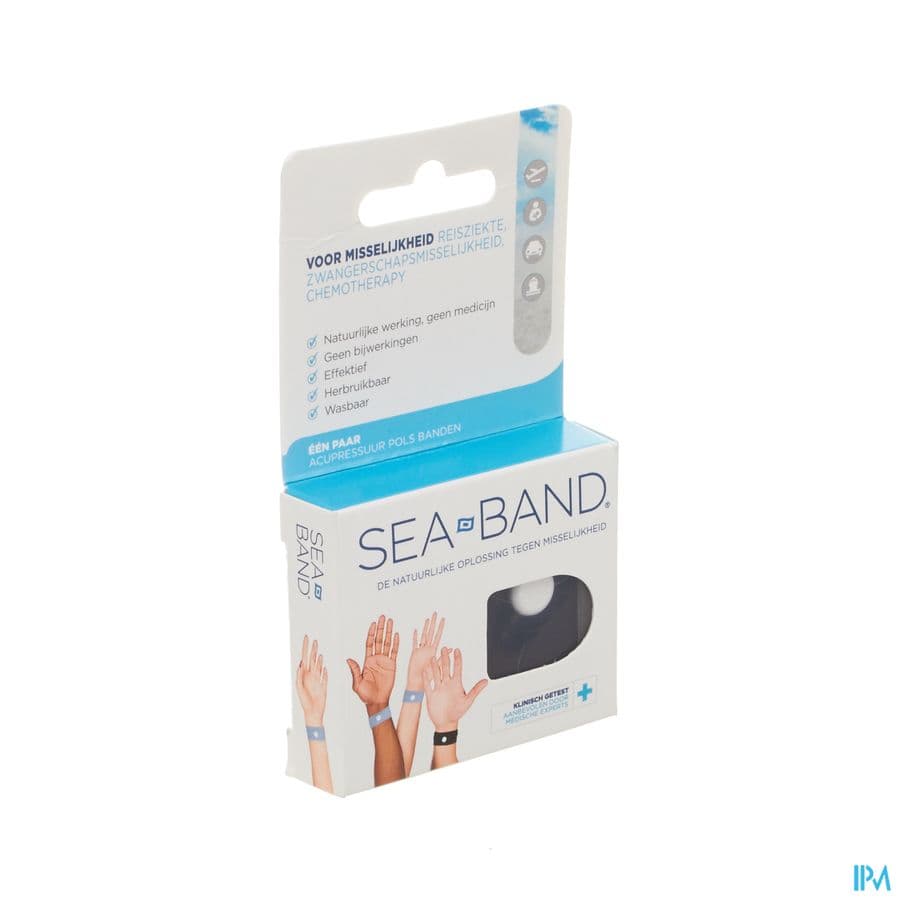 Sea Band Kind Anti-misselijkheid Armband Blauw 2 Stuks