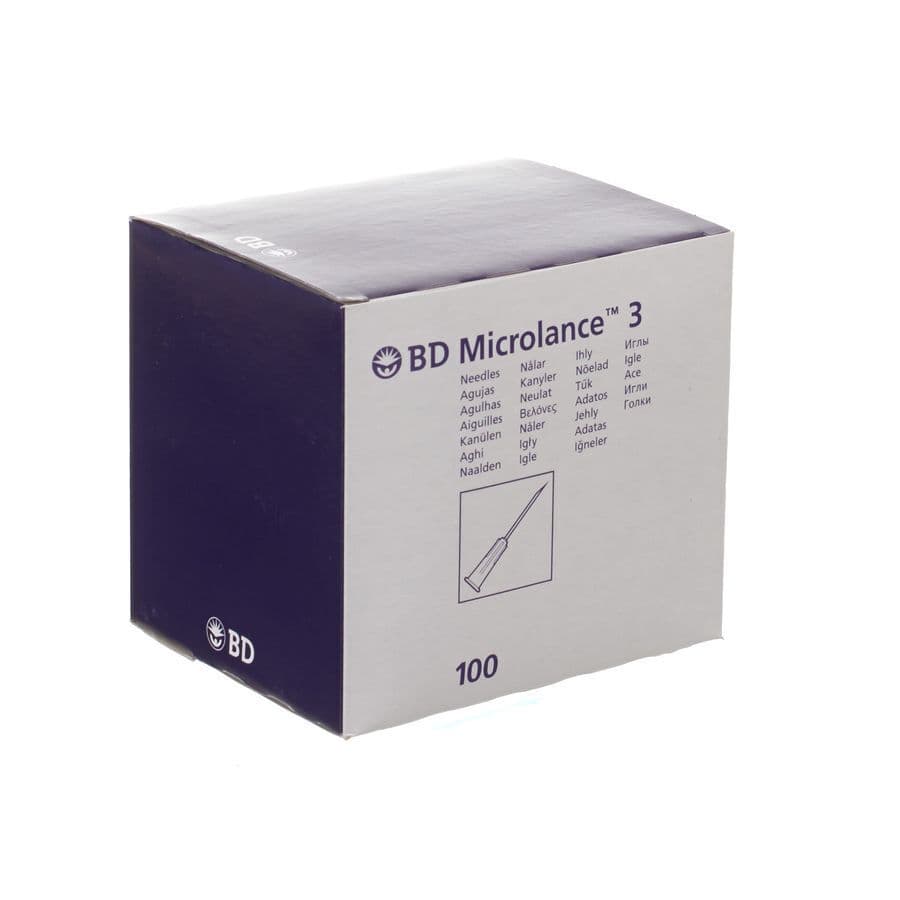 Bd Microlance 3 Aig. 21g 2 Rb 0,8x50mm Vert 100